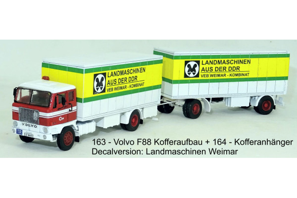 Stavebnice, Volvo F88/89 skříňová nástavba, čirá kabina, Landmaschinen, TT, Štěpnička 163ga