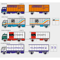 Stavebnice, Volvo F88/89 skříňová nástavba, čirá kabina, Decelith, TT, Štěpnička 163la