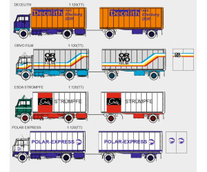 Stavebnice, Volvo F88/89 skříňová nástavba, detailní kabina, Decelith, TT, Štěpnička 163lb