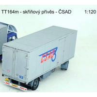 Stavebnice, vlek – skříňová nástavba, ČSAD logo, TT, Štěpnička 164m