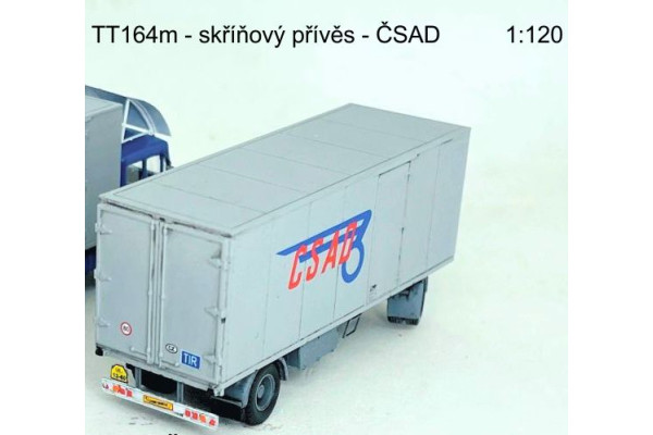 Stavebnice, vlek – skříňová nástavba, ČSAD logo, TT, Štěpnička 164m