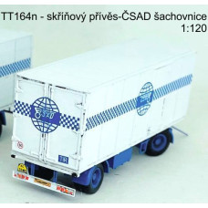 Stavebnice, vlek – skříňová nástavba, ČSAD „šachovnice“, TT, Štěpnička 164n