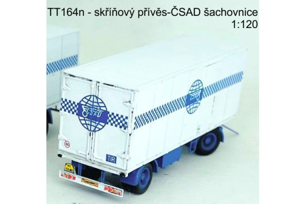 Stavebnice, vlek – skříňová nástavba, ČSAD „šachovnice“, TT, Štěpnička 164n