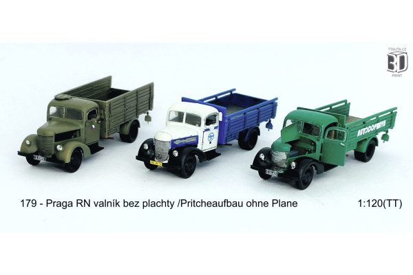 Stavebnice, Praga RN valník bez plachty, otevřené levé dveře, TT, Štěpnička 179c