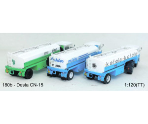 Stavebnice, cisternový návěs Desta CN-15, potraviny – Laktos, Kofola, Víno, TT, Štěpnička 180b