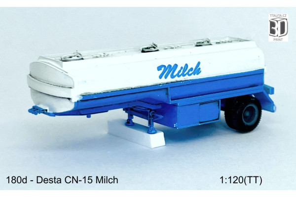 Stavebnice, cisternový návěs Desta CN-15, Milch, TT, Štěpnička 180d