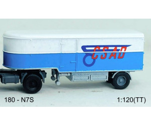 Stavebnice, skříňový návěs N7S, ČSAD, TT, Štěpnička 181