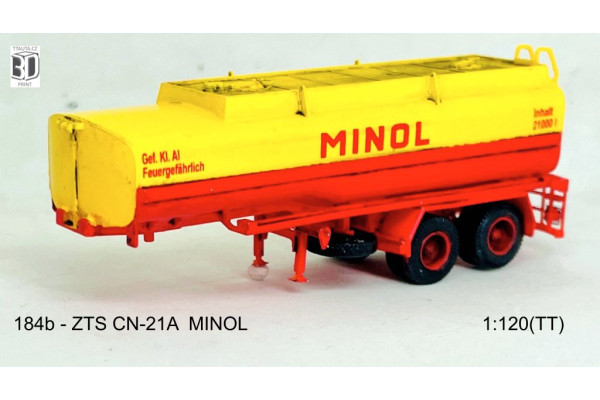 Stavebnice, cisternový návěs ZTS CN-21A, DDR – Minol, TT, Štěpnička 184b