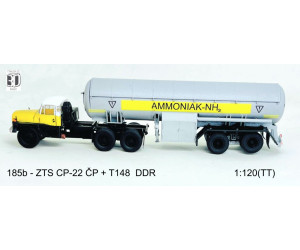 Stavebnice, tahač T148 + návěs ZTS CP-22 ČP, DDR, TT, Štěpnička 185b