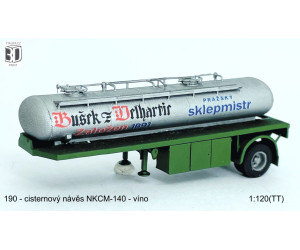 Stavebnice, cisternový návěs NKCM-140 – víno, TT, Štěpnička 190
