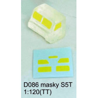 Zakrývací masky pro čiré kabiny Praga S5T, TT, Štěpnička D086