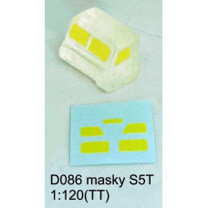 Zakrývací masky pro čiré kabiny Praga S5T, TT, Štěpnička D086