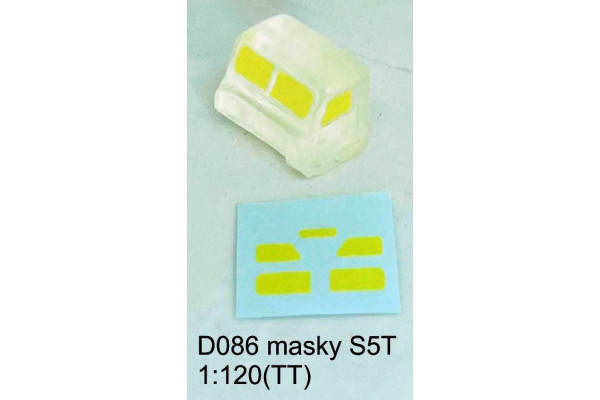 Zakrývací masky pro čiré kabiny Praga S5T, TT, Štěpnička D086