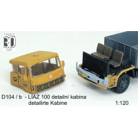 Stavebnice, kabina na Liaz 100, detailní kabina, TT, Štěpnička D104