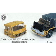 Stavebnice, kabina na Liaz 100, detailní kabina, TT, Štěpnička D104