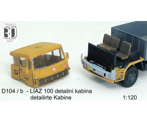 Stavebnice, kabina na Liaz 100, detailní kabina, TT, Štěpnička D104