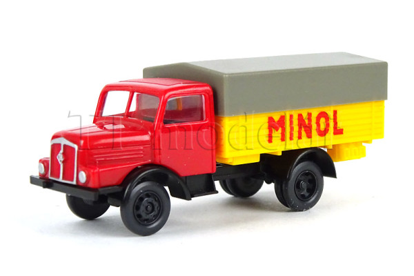 Nákladní auto H3A, MINOL, korba s plachtou, TT, Tillig 19077