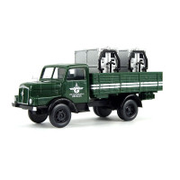 Nákladní auto H3A, „VEB Güterverkehr Dresden“, korba, ložený dvěma pojízdnými kontejnery, TT, Tillig 19078 Nákladní auto H3A, „VEB Güterverkehr Dresden“, korba, ložený dvěma pojízdnými kontejnery, TT, Tillig 19078