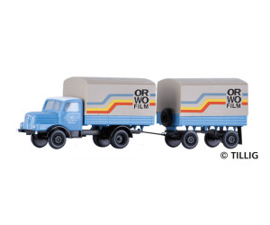 Nákladní automobil H3A s přívesem, "ORWO", TT, model Galerie Tillig 2027, Tillig 502753