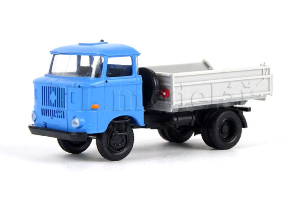 IFA W50L, trojstranný sklápěč, modrá, TT, Haedl 121010-03