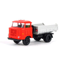 IFA W50L, trojstranný sklápěč, červená, TT, Haedl 121010-11