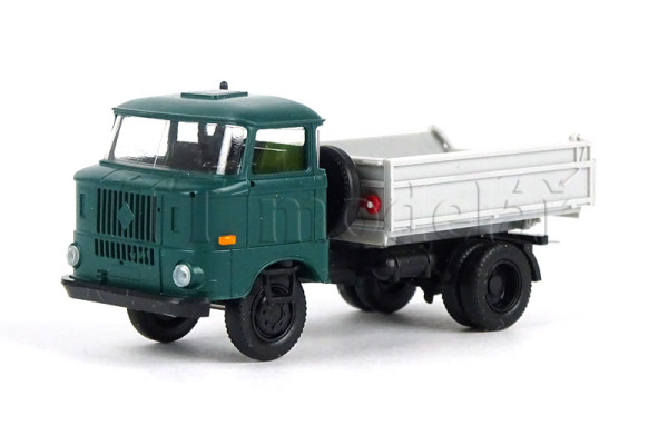 IFA W50L, trojstranný sklápěč, modrozelená, TT, Haedl 121010-12