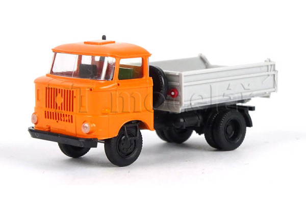 IFA W50L, trojstranný sklápěč, pastelově oranžová, TT, Haedl 121010-15