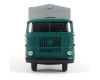 IFA W50L, prodloužená kabina, dřevěná korba, plachta a zadní nakládací plošina, modrozelená, TT, Haedl 121047-12