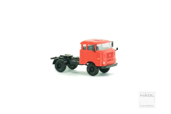 IFA W50LA, tahač návěsů, balonová kola, červená, TT, Haedl 121049-11