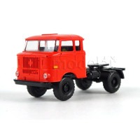 IFA W50LA, tahač návěsů, prodloužená kabina, balonová kola, červená, TT, Haedl 121049-11 IFA W50LA, tahač návěsů, prodloužená kabina, balonová kola, červená, TT, Haedl 121049-11
