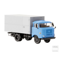 IFA W50L, se skříní z ocelového plechu, světle modrá, TT, Haedl 121054-03