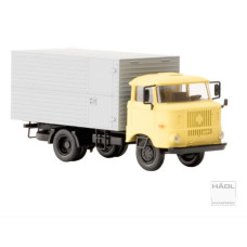 IFA W50L, se skříní z ocelového plechu, pískově žlutá, TT, Haedl 121054-10