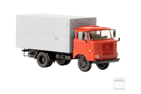 IFA W50L, se skříní z ocelového plechu, červená, TT, Haedl 121054-11