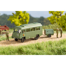 Stavebnice automobilu Robur LO 2002 4×4, NVA, s kompresorovým přívěsem, TT, jednorázová série, Auhagen 66051