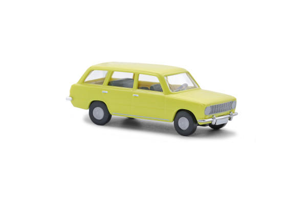 Osobní automobil Lada 1200 Kombi, žlutý, TT, Busch 87051
