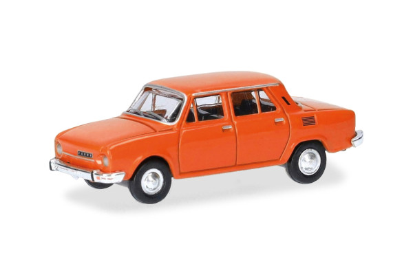 Osobní automobil Škoda 110L, oranžový, TT, Herpa 066570-004