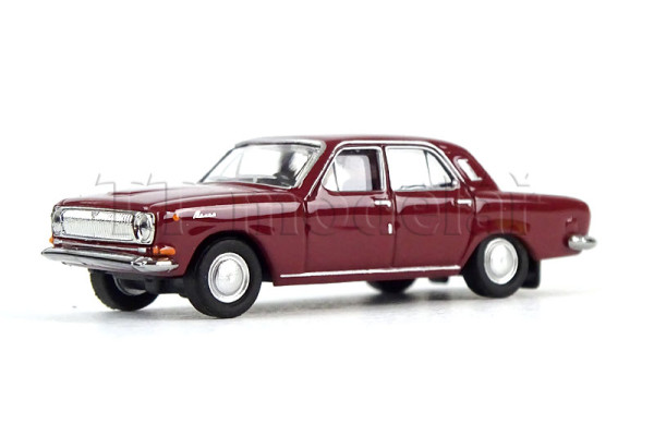 Osobní automobil Volga M24, vínová červená, TT, Herpa 066884