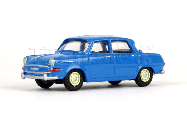 Osobní automobil Š MB, rok výroby 1964, nebeská modrá, H0, VV model 1413