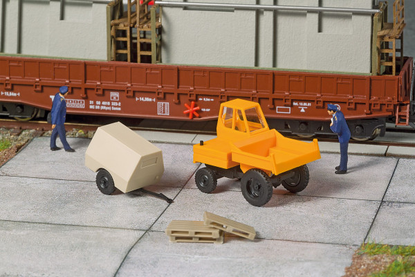 Malý nákladní vůz Waran 1500 s kompresorovým přívěsem, TT, Auhagen 43698 Malý nákladní vůz Waran 1500 s kompresorovým přívěsem, TT, Auhagen 43698