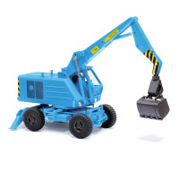 Mobilní bagr Weimar T 174-2, modrý, TT, Busch 87400