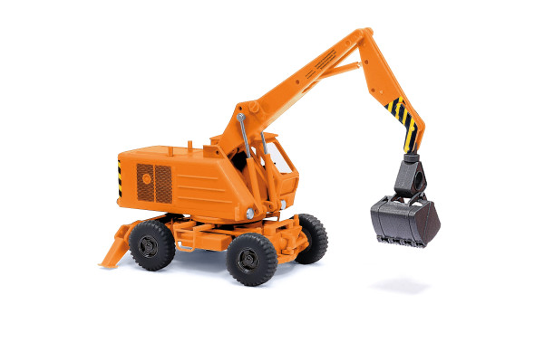 Mobilní bagr Weimar T 174-2, oranžový, TT, Busch 87403