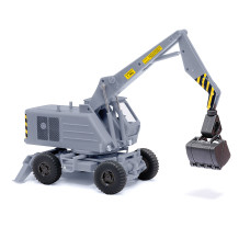 Mobilní bagr Weimar T 174-2, šedý, TT, Busch 87404