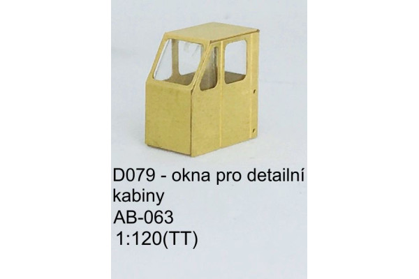 Vyřezávaná okna pro kabiny AB-063, TT, Štěpnička D079