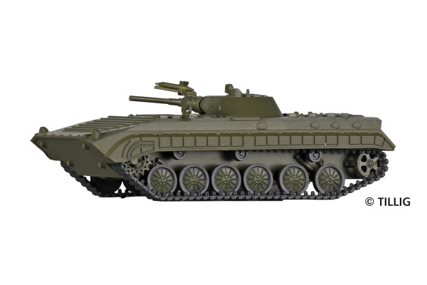 Tank typu BMP-1, neutrální barevný vzor, H0, Tillig 78225