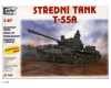 Stavebnice středního tanku T-55A, H0, SDV 87025