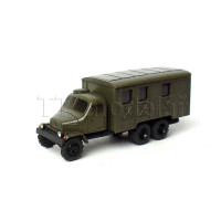 Nákladní auto Praga V3S skříňová, model, barva khaki, hotový model, TT, Pavlas H05a