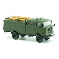 IFA W50LA TLF16, vojenská zelená, balonová kola, pohon všech kol, TT, Haedl 124038