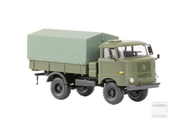 IFA W50LA/A, krátká korba a plachta, balonová kola, TT, Haedl 124058