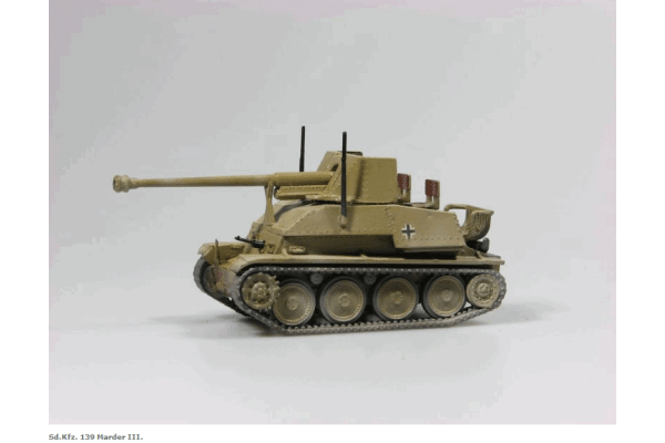 Stavebnice samohybného děla Sd. Kfz. 139 Marder III., H0, SDV 87128