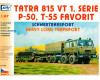 Stavebnice Tatra 815 8×8 VT 26.265 1R, Transporta P50, T-55C-2 Favorit, H0, SDV 87191